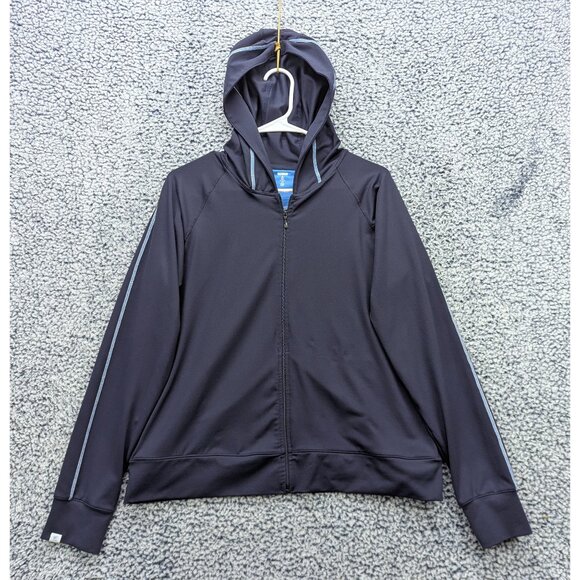 Y2K GAP Body Track Suit Jacket Womens LG Workout Stretch Gym Activewear Blue - Picture 1 of 11